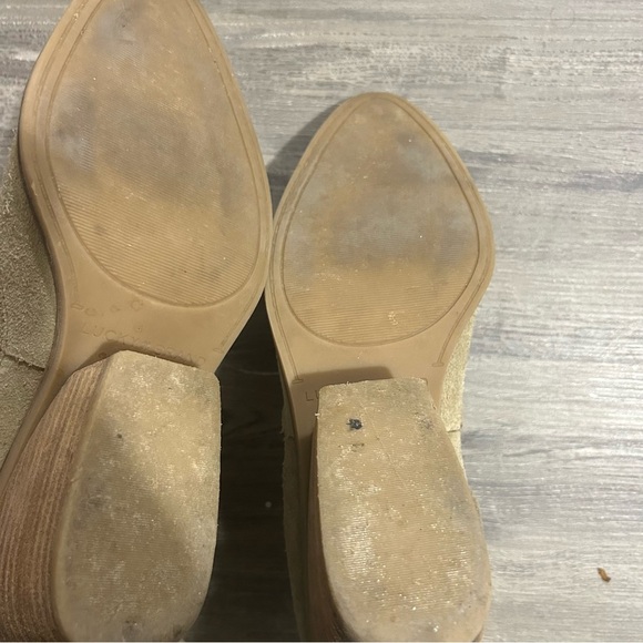 Lucky Brand Stephi Pointed Toe Tan Suede Wedge Pumps - Picture 9 of 11